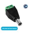 GloboStar® 70702 Βύσμα Τροφοδοσίας DC Αρσενικό - Male Jack Connector σε Κλέμα 5.5 x 2.1mm